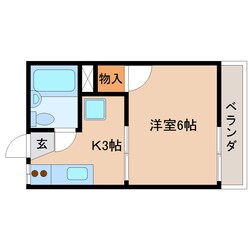 県立美術館前駅 徒歩7分 2階の物件間取画像